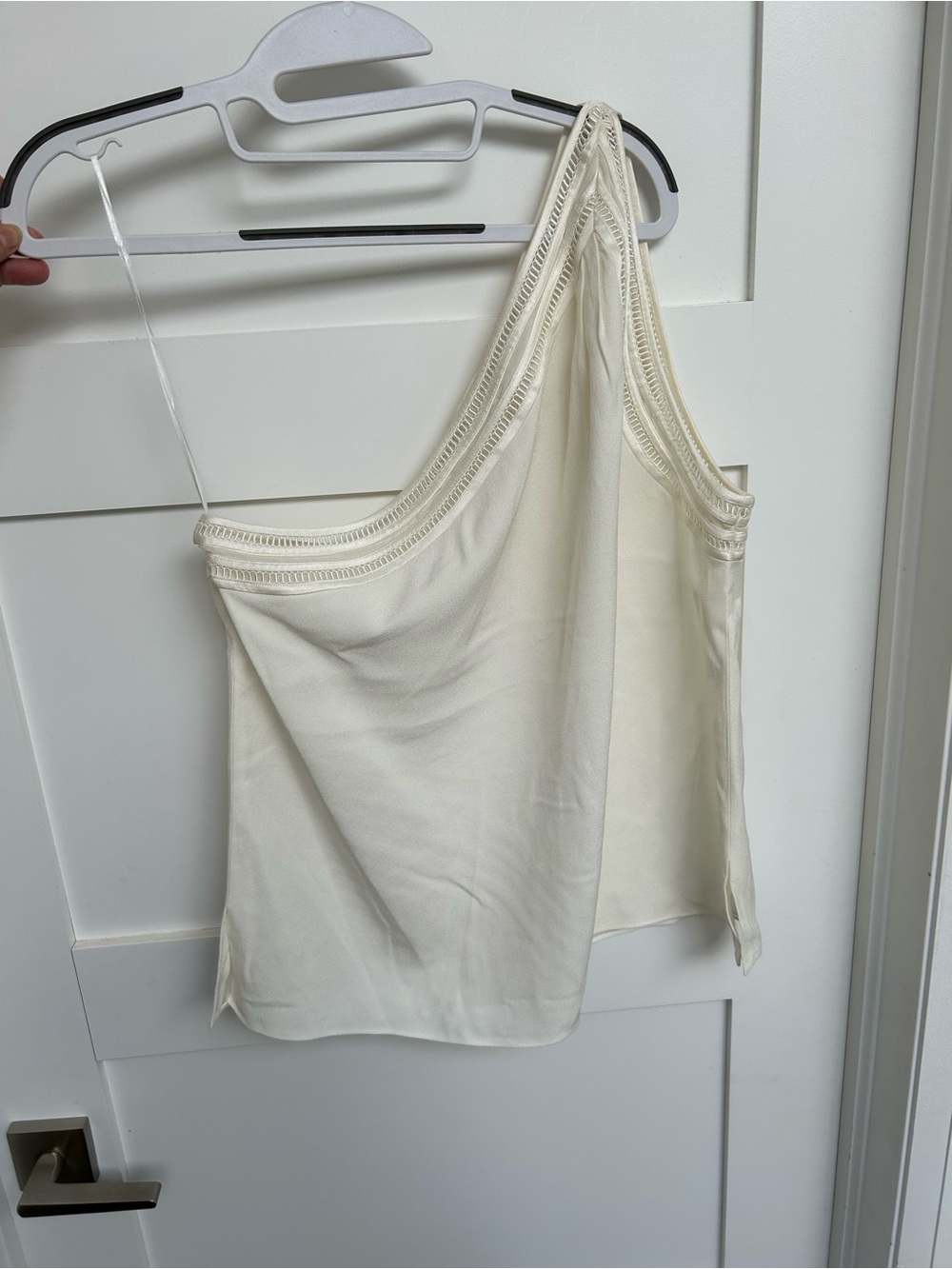 💠 Ramy Brook Rene One-Shoulder Cream Camisole